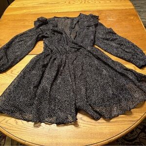 Dynamite Black Ruffle Dress